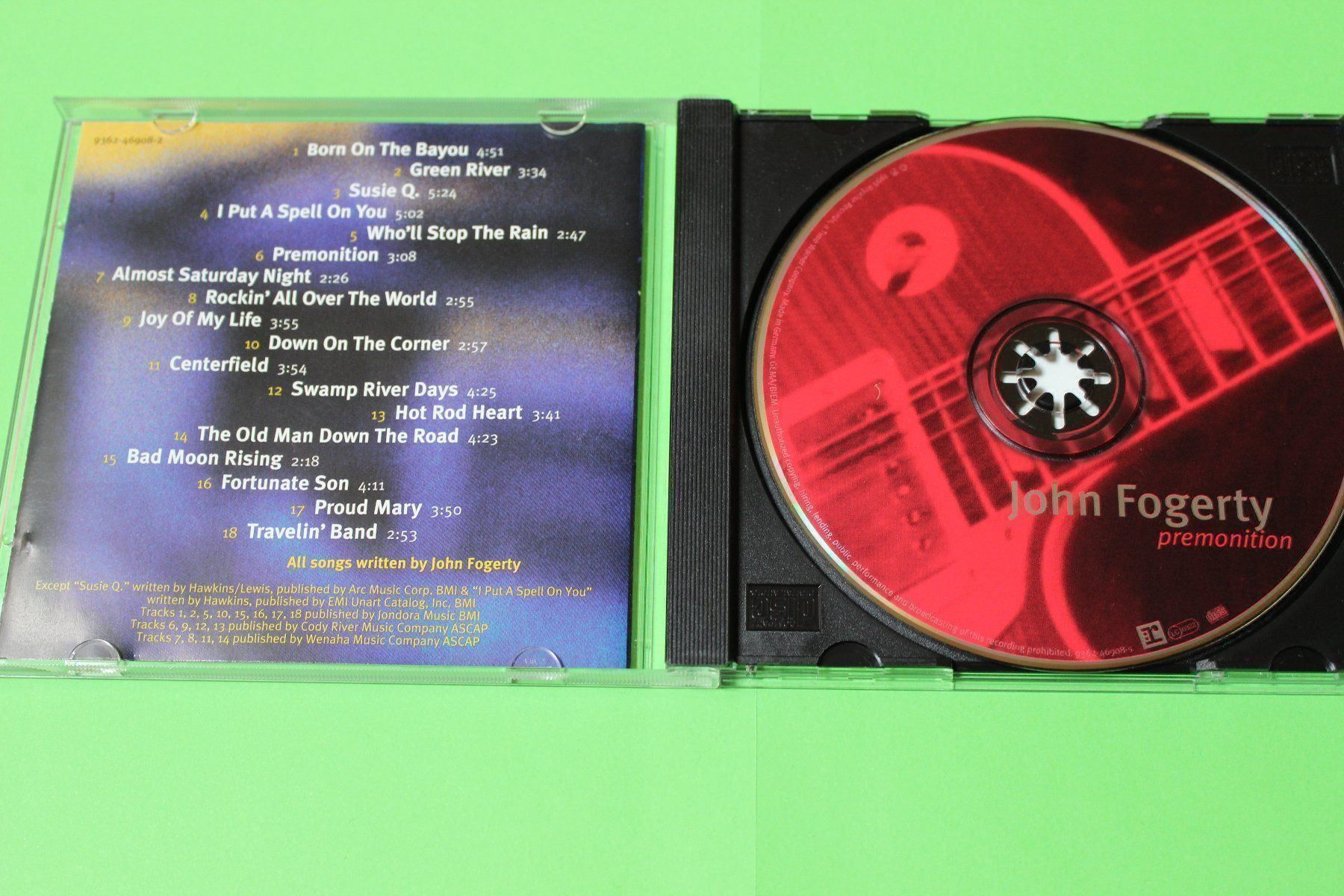 CD: JOHN FOGERTY (CCR) - PREMONITION CD 1998 – Usato da Tübach venduto da JamesStone 3