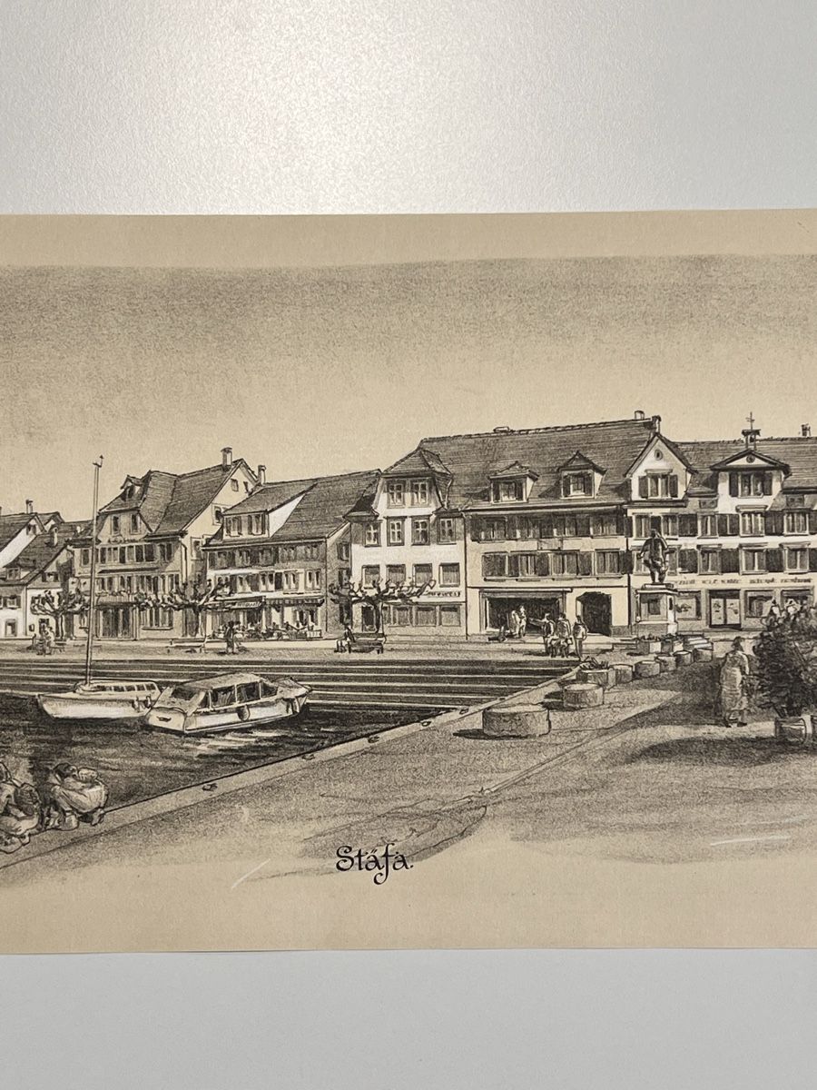 Grafica & Litografie: Lithografie von Stäfa nummeriert und signiert 1987 – Usato da Adliswil venduto da buch_und_kunst 4