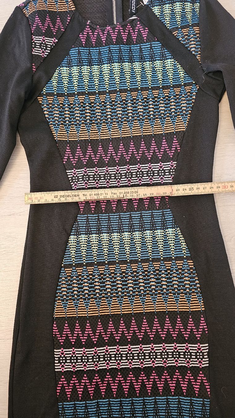 H&M Vestiti: Kleid, Gr. XS, schwarz bunt gemustert – Nuovo (secondo la descrizione) da Baden venduto da MiaNy 3