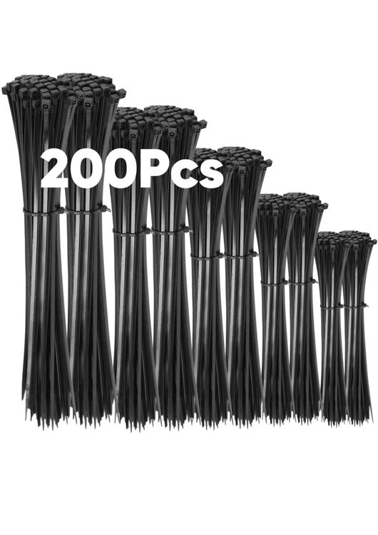 1000 Stück Kabelbinder-Set – 5 Größen (100-300 Mm) – Robuste Nylon-Binder Für Haus, Garten & Heimwerker