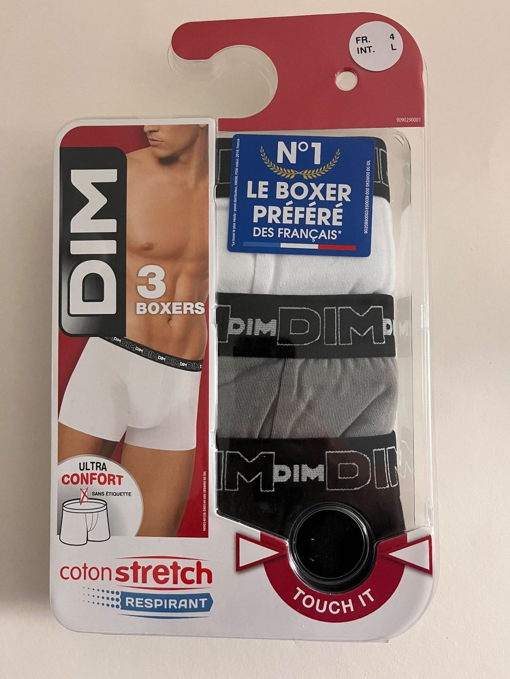 Dim Biancheria intima: DIM Coton Stretch, Boxershorts, Grösse L, 3 Stück – Nuovo e nell'imballaggio originale da Rudolfstetten venduto da gst_g7xl