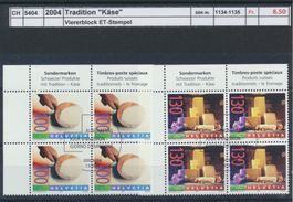 2004 "Tradition - Käse", Viererblock, ET - Stempel