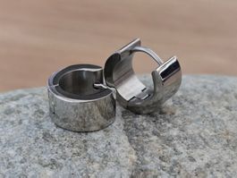 Edelstahl Creolen - minimalistisches Design