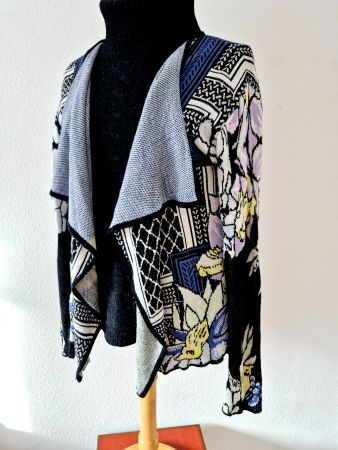 LALA BERLIN JACKE PONCHO CARDIGAN S M 36 38 GERMANY NP 390
