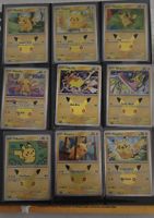 9 carte Pokémon Pikachu 30th anniversary