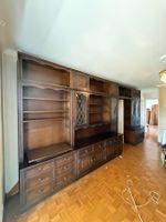 Ensemble mural modulaire en chêne massif de style Tudor