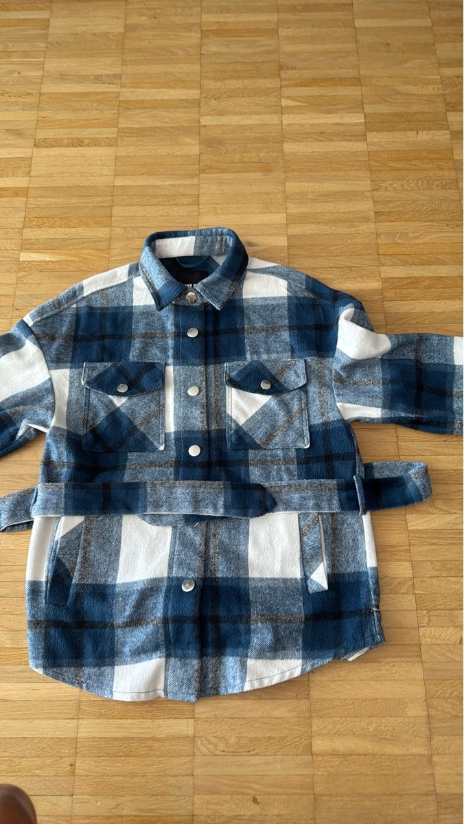 Camicie: Flanell Hemd blau weiss Gr. S – Nuovo (secondo la descrizione) da Bonstetten venduto da RaDaZa