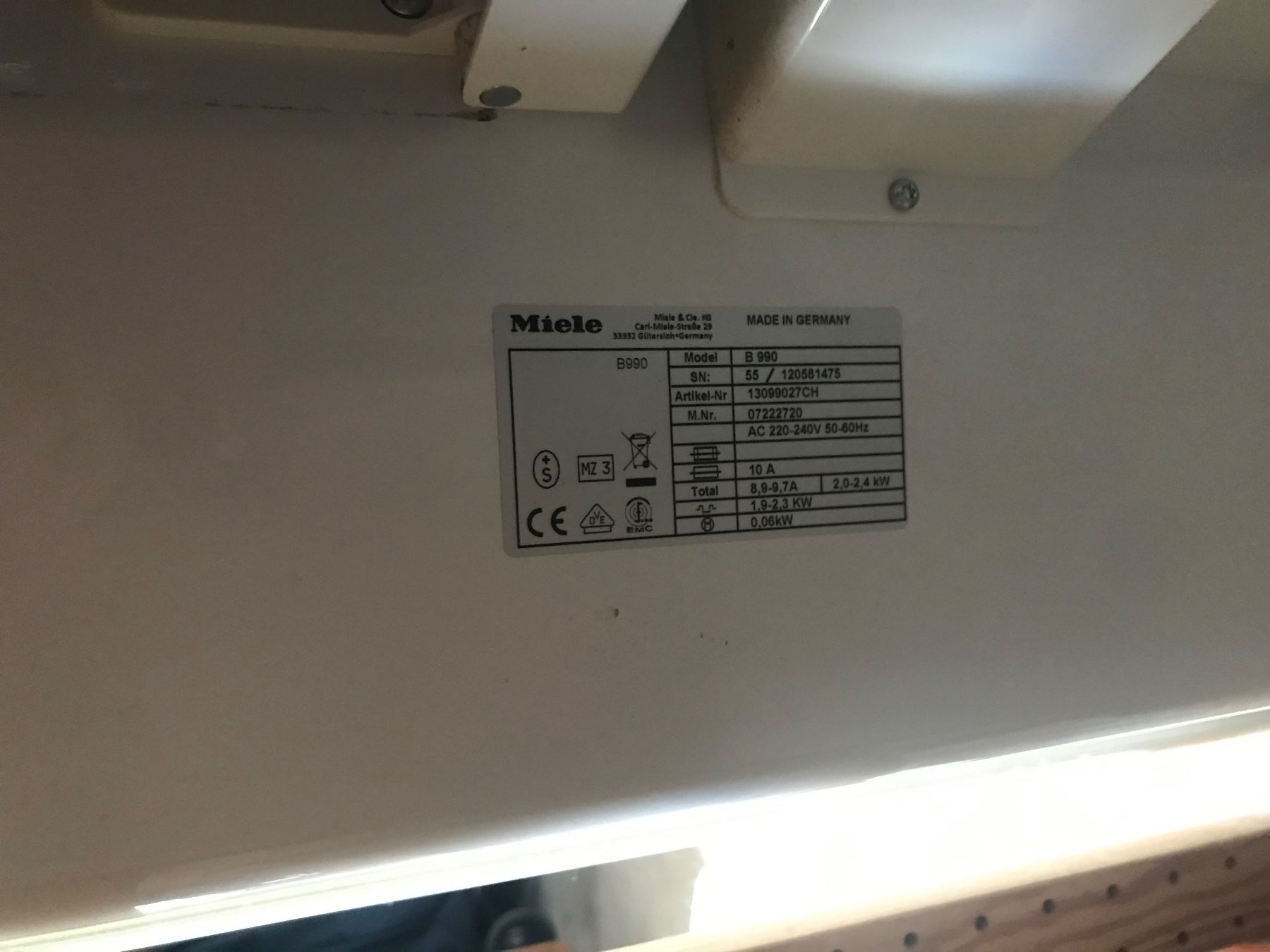 Miele Ferri da stiro: Repasseuse Miele B 990 – Nuovo (secondo la descrizione) da Ollon VD venduto da ineshuber11 5