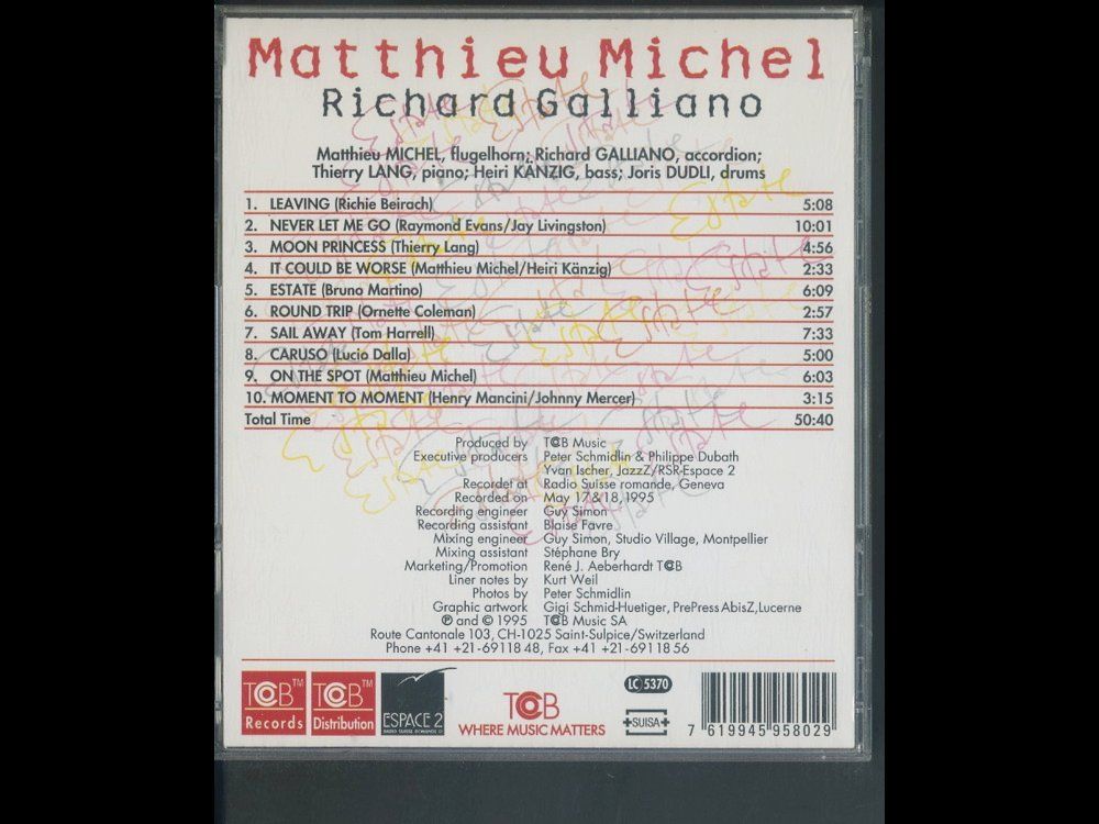 CDs: Estate - Matthieu Michel – D'occasion à Delémont par MaxPlan 1