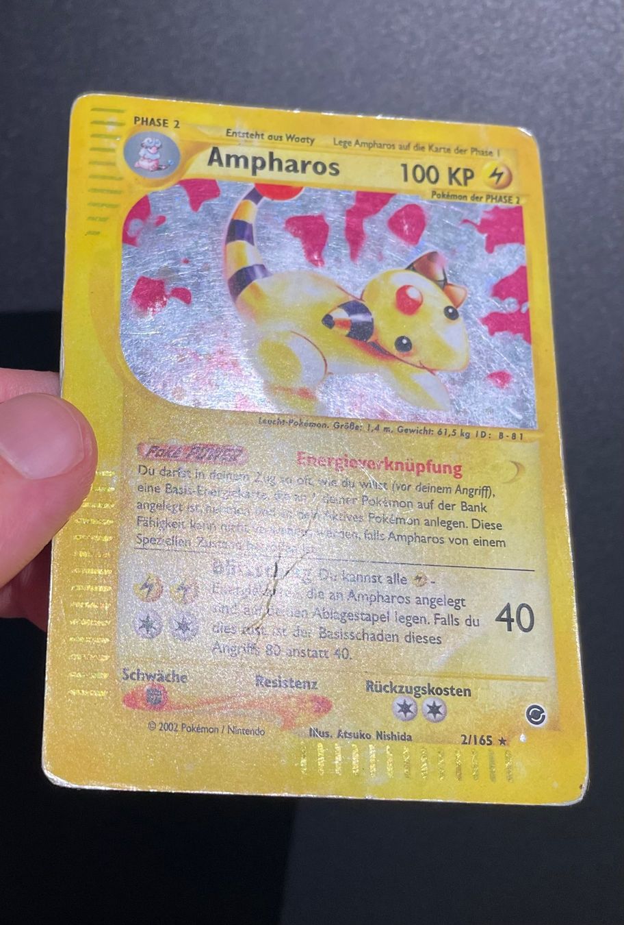 Pokémon Carte collezionabili: Pokémon Expedition Ampharos Holo 2/165 – Usato da Zürich venduto da kev_c5cb 2