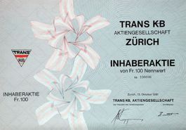 Trans K-B AG, Zürich - 1979