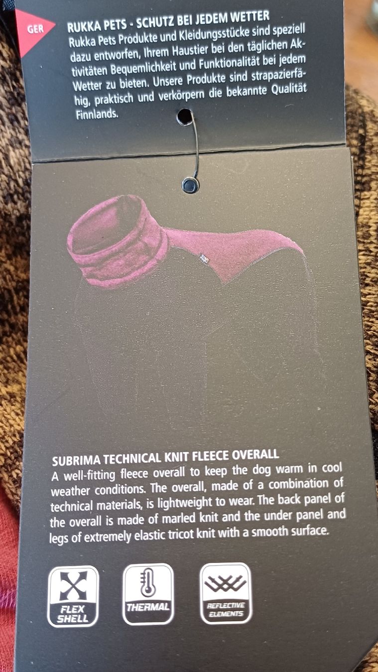 Abbigliamento: neuer rukka Hunde Overall 65 – Nuovo e nell'imballaggio originale da Merenschwand venduto da Brockinell 3