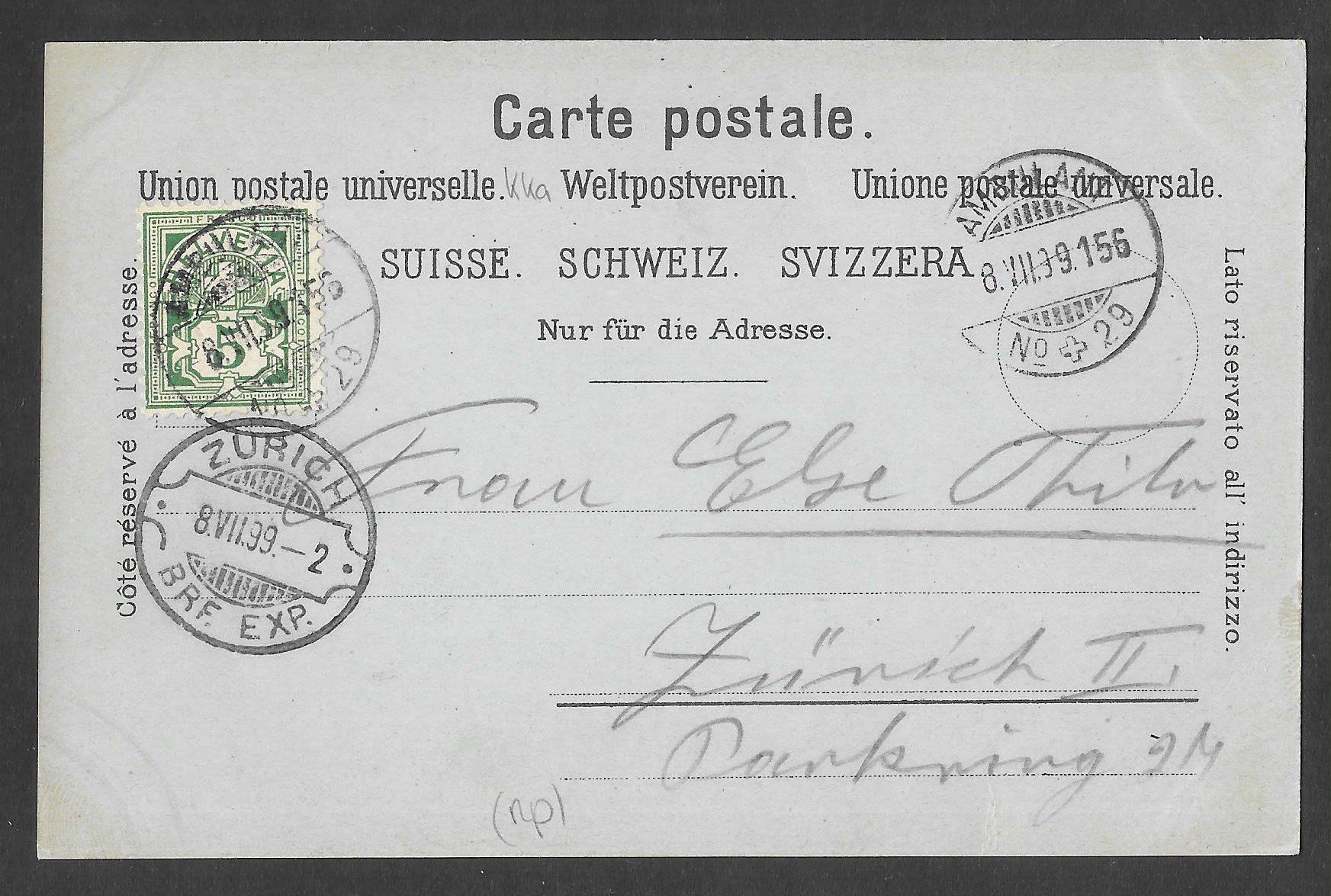 Cartoline postali: Affoltern am Albis Lithografie 6 Bilder – Usato da Olten venduto da clotaldi 1