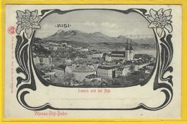 Vitznau-Rigibahn Serie17/Luzern FensterKarte ungelaufen