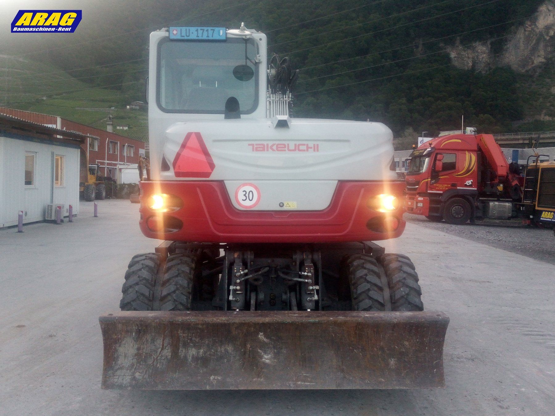 Takeuchi Escavatori: Takeuchi TB295W Mobilbagger / Pneubagger – Usato da Hasle LU venduto da Arag08 7