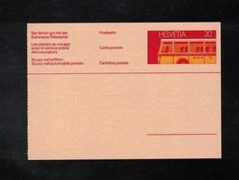 Postkarte Blanco Reisepost