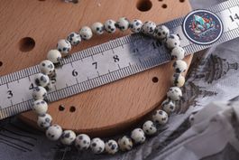 Dalmatiner Jaspis     Kugel    Armband     Rausverkauf