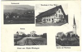 Gruss aus Nieder-Weningen 4-Teilig