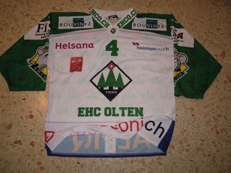EHC OLTEN # 4 DAELLENBACH MATCH WORN XL