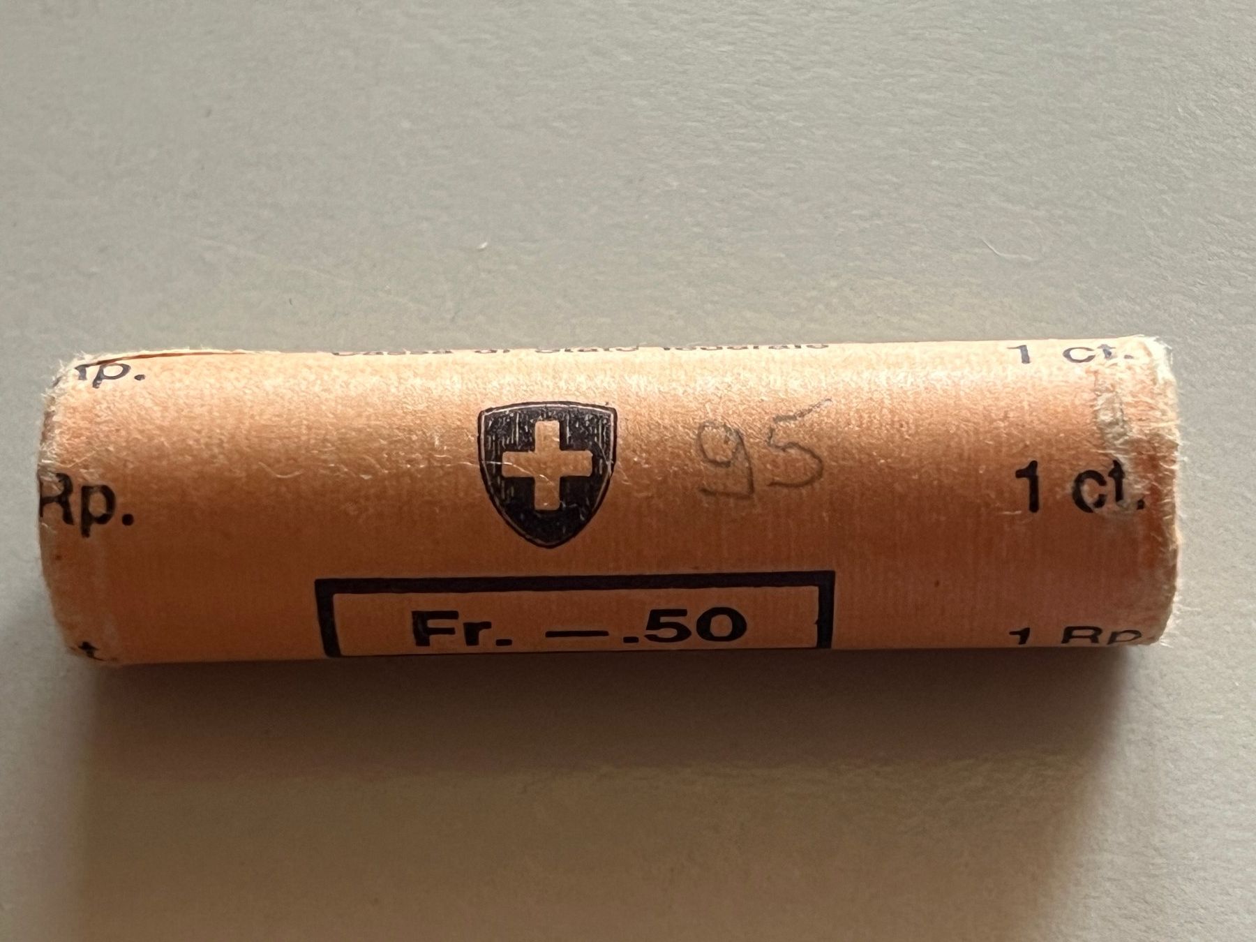 Tutti le monete: 1 Rp. Originalrolle 1995 – Usato da Schötz venduto da Odpa
