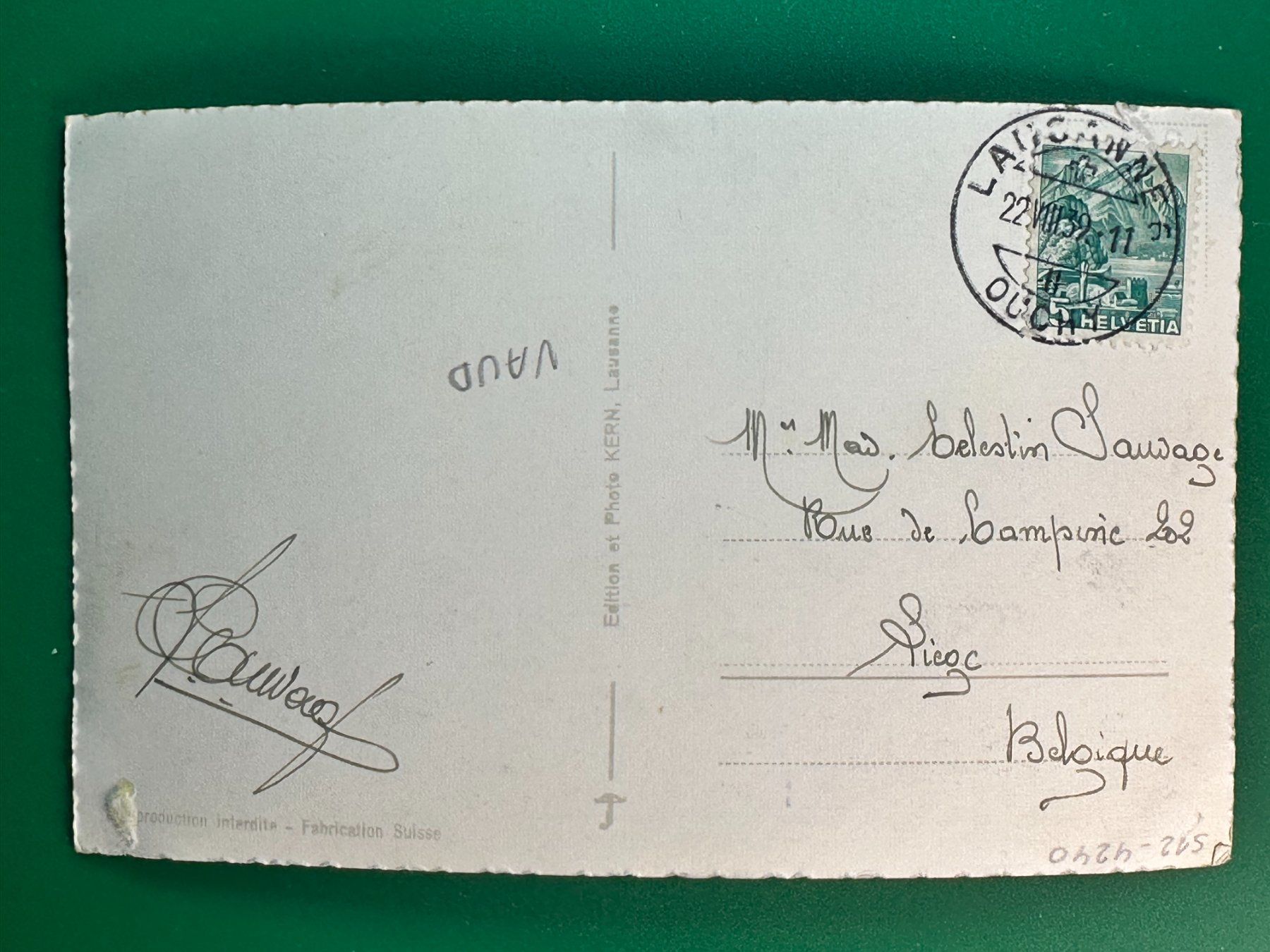 Cartes postales: Lac Leman et Dents du Midi – D'occasion à Steg VS par danwer74 1