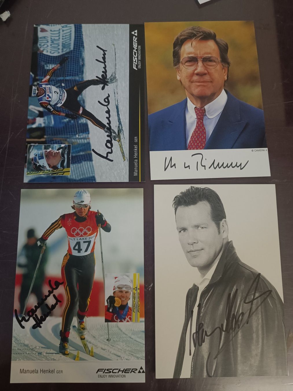 Autografi: 4 signierte Sport Mixed Autogrammkarten - Set – Usato da Menziken venduto da Artographs