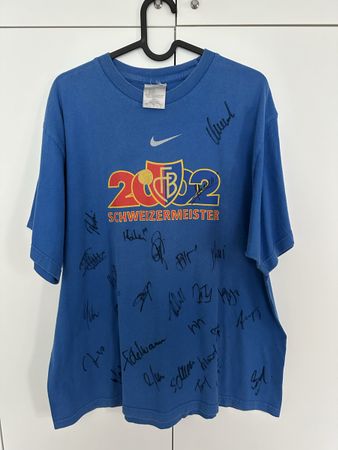Fc Basel Meister T-Shirt signiert