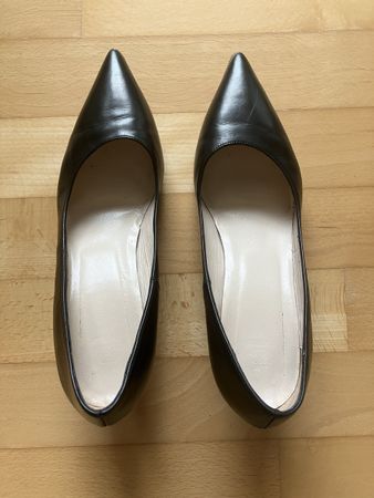 Navyboot Lederpumps schwarz 38.5, 6 cm Absatz, super Zustand
