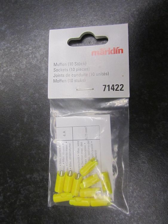 Märklin HO 71422 fiches femelles (10 pièces) / Muffen (Neu und ...