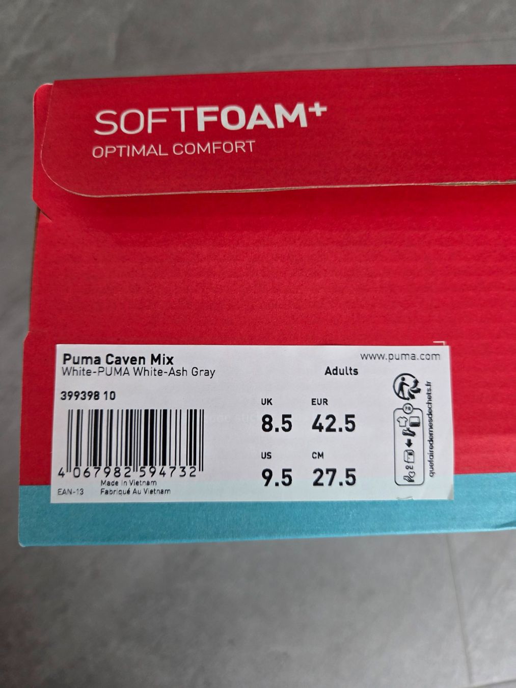 Puma Scarpe da uomo: Puma Caven Mix white-ash-grey – Nuovo e nell'imballaggio originale da Cama venduto da DLCE90 3