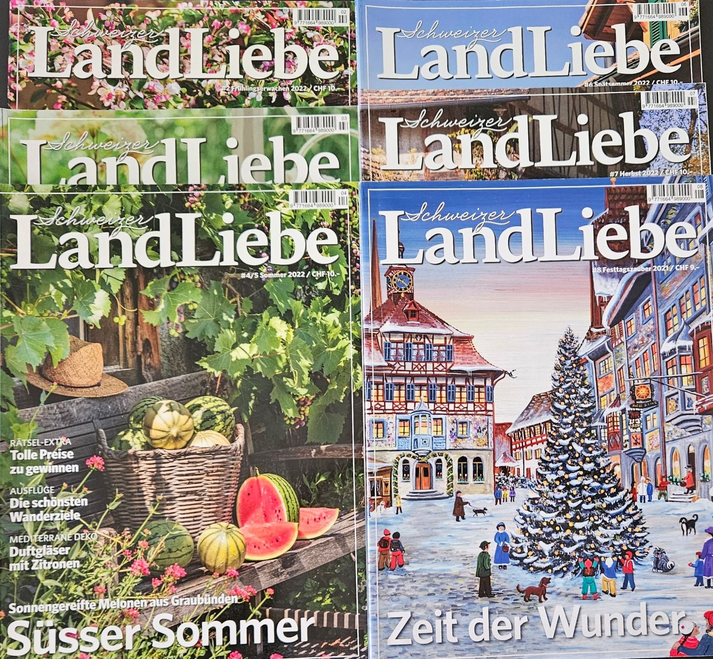 Riviste & Magazine: 6x Schweizer LandLiebe Magazine 2021/22 – Usato da Weinfelden venduto da heibo02