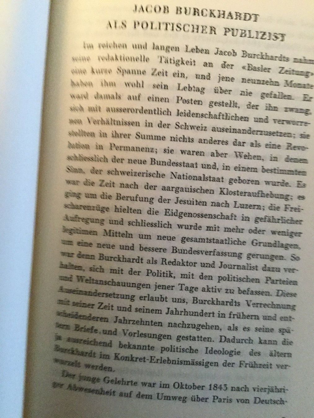Dischi in vinile: Jacob Burckhardt als polit. Publizist – Usato da Luzern venduto da Einh0rn 4