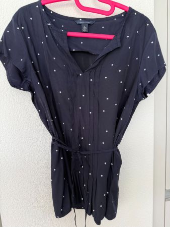 Tommy Hilfiger Bluse Grösse M,Dunkelblau mit weissen Pünktli