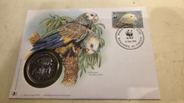 1994 Medallienbrief WWF Königsamazone