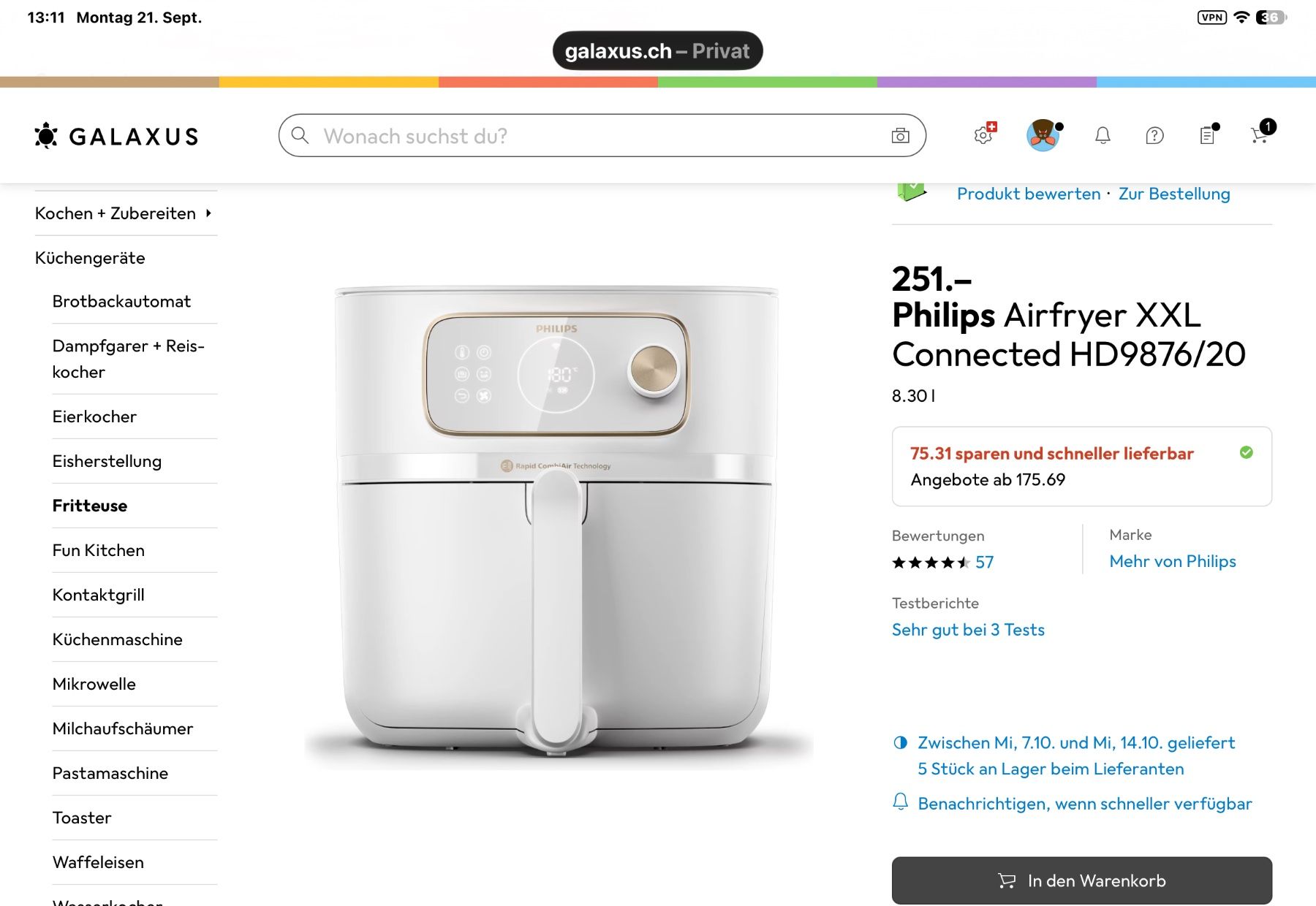 Philips Appareils de cuisine: Airfryer Philips – D'occasion à grossaffoltern par rickli88
