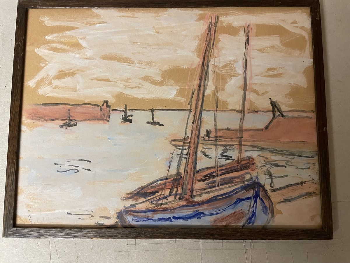 Dipinti: Expressive Guache, Aquarell, um 1920 – Usato da Hindelbank venduto da chinok01