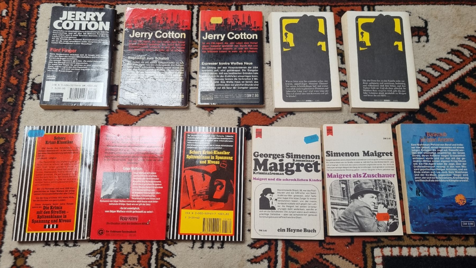 Libri: 11 Krimi Taschenbücher – Usato da Moosseedorf venduto da wau69 1