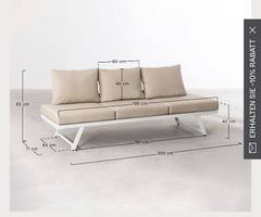 Lounge beige *Top Zustand*outdoor