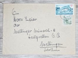 CL01 Enveloppe + Timbre Suisse 1941