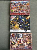 3 Puzzles Huadada 1000 Teile Motiv Set Neuwertig