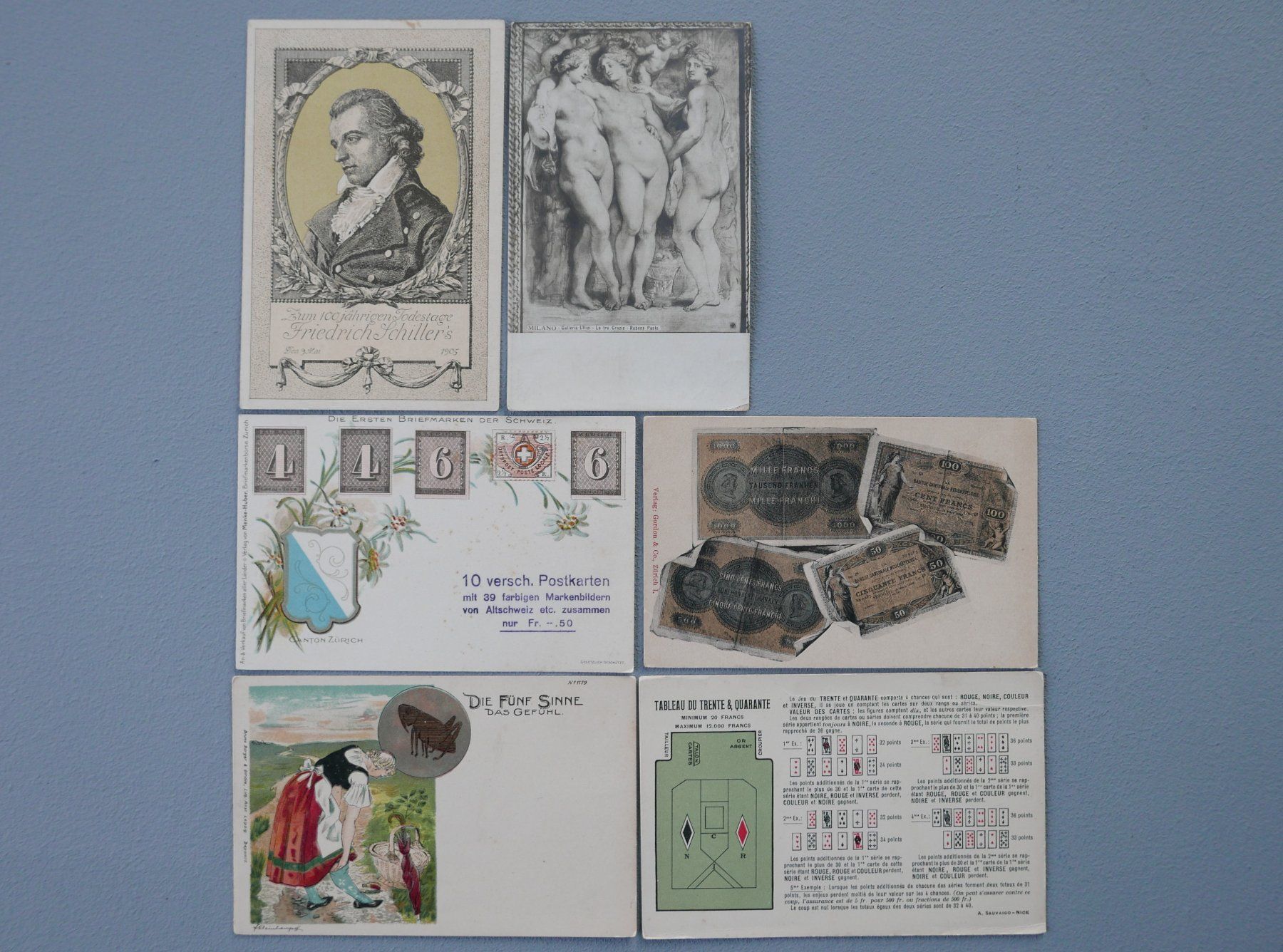 Cartoline postali: 6 ANTIKE ANSICHTSKARTEN WELTPOSTVEREIN – Usato da Balgach venduto da Zwischenraum