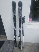 Gut erhaltene Ski (158cm) mit Stöcke (120cm), Top Zustand!