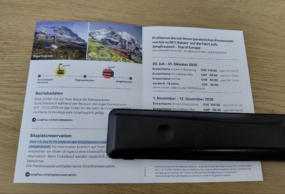 Buoni: Jungfraujoch Rabattcode Coop bis 50% – Nuovo e nell'imballaggio originale da Männedorf venduto da artheMISS 1