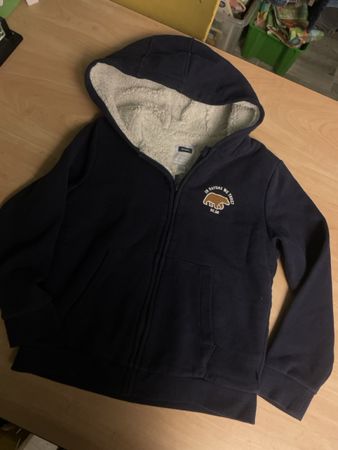 Okaidi Kapuzenjacke blau gefüttert Gr.140 