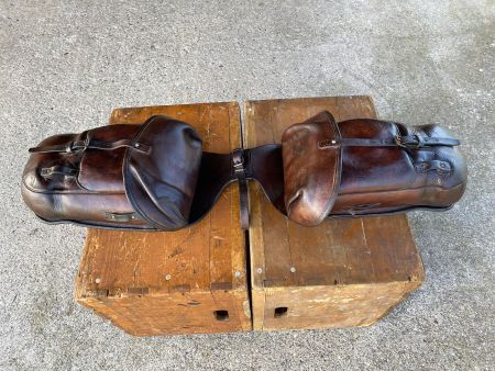 Schweizer Militär Kavallerie Satteltaschen