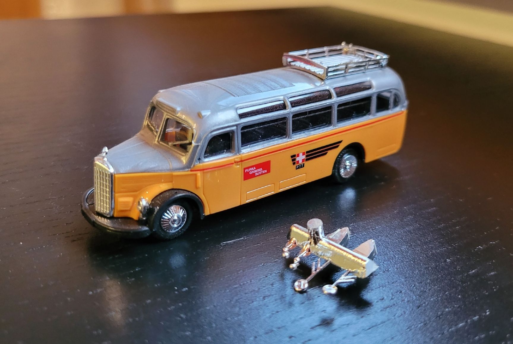Busch Kit di modellismo & Modellini statici: Busch Postauto PTT 1:87 – Usato da Hettiswil venduto da kuese85