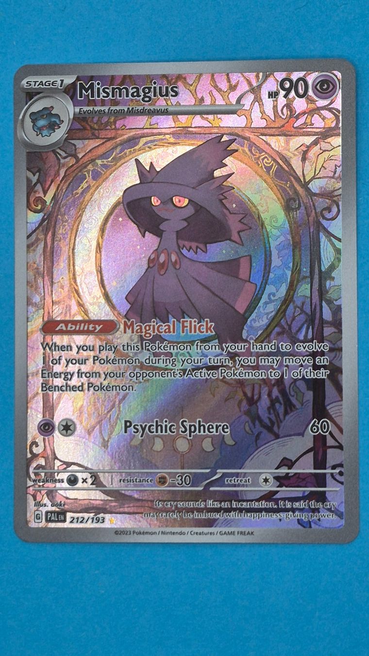 Pokémon Carte collezionabili: Mismagius - Illustration Rare – Paldea Evolved - EN – Usato da Lausanne 26 venduto da HipstersCollectibles