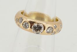 edler Brillant Ring 18 Karat 12,4 gr. Ringgröße 55