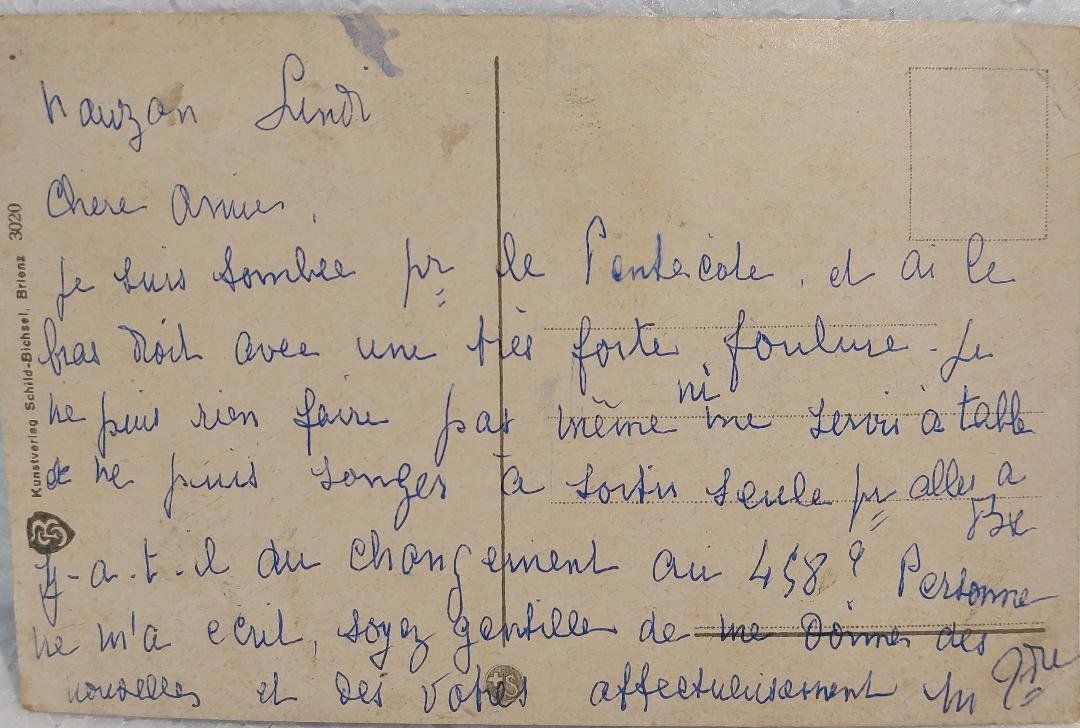 Cartoline postali: BRIENZ  -  Hasliberge – Usato da Delémont venduto da Domdom1 1