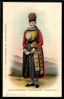 Costume Fribourgeois, Frau aus dem deuts